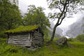 Hütte am Briksdalsbreen